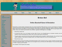 Tablet Screenshot of brokenbat.org